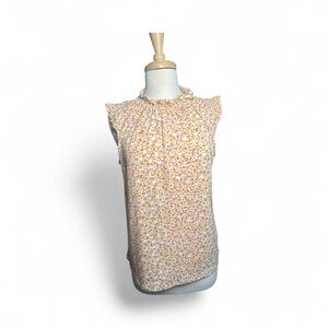 Floral Ruffle Sleeve Women's Top